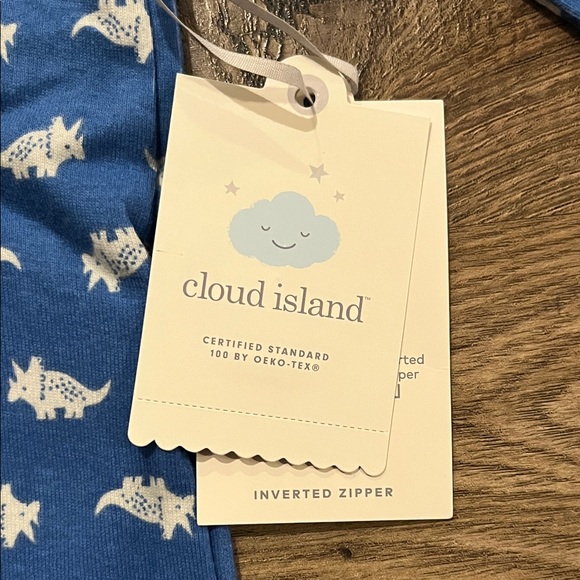 Cloud Island Navy Shark Pattern Kids Infant Baby Footie Sleeper - 3 Pack - Picture 5 of 8